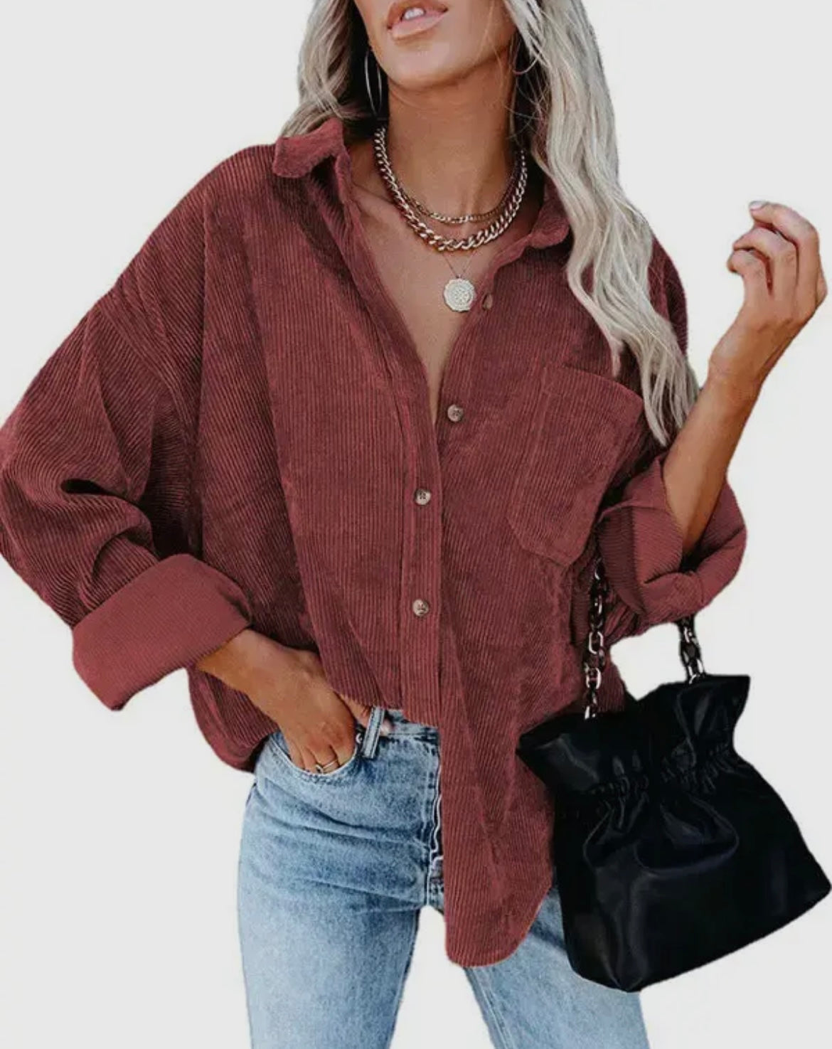 Corduroy button down