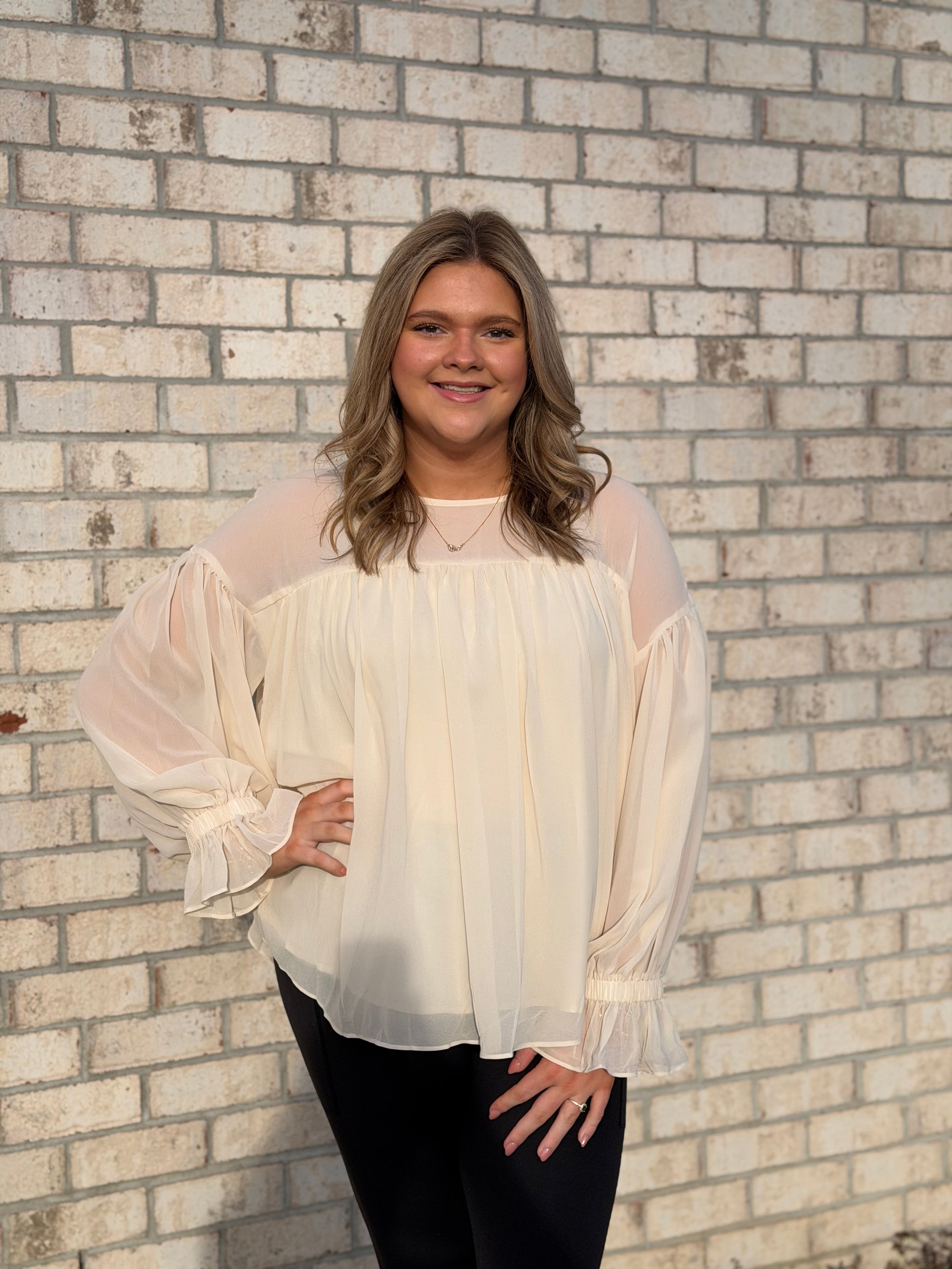 The Vanilla Whisper Blouse